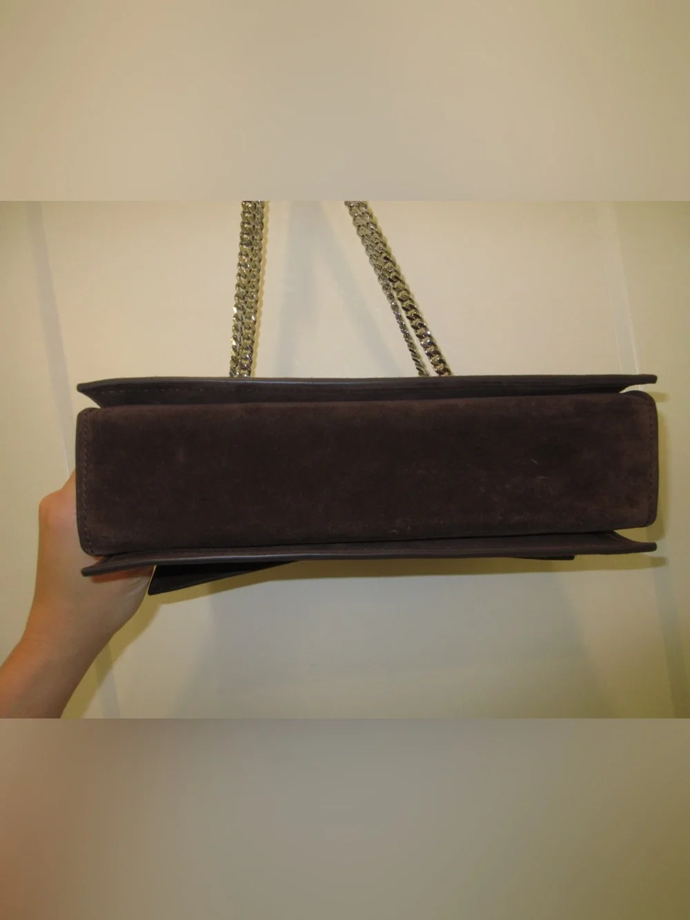 Tory Burch KIRA TURNLOCK SUEDE SHOULDER BAG